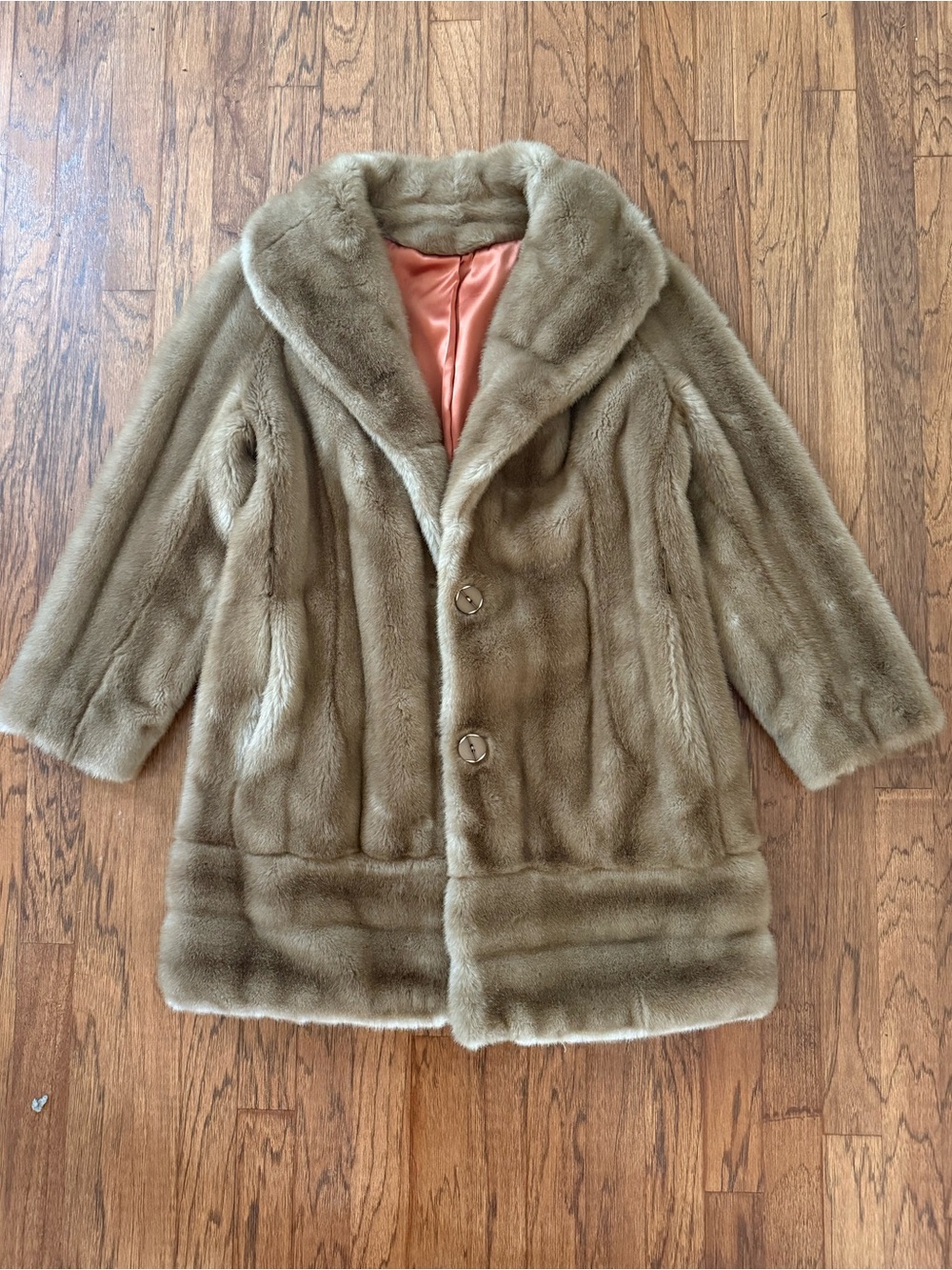 Tissavel of France Vintage Faux Fur Coat in Excellent Condition
